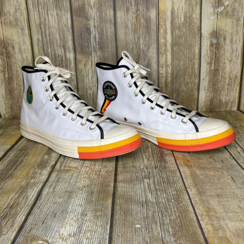 Converse CT Roswell Rayguns 70 White Leather Basketball High Tops Mens Sz 12‎